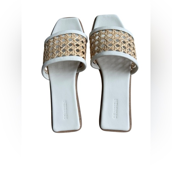 NWOT Bembien Cream Rattan Pia Slide Size US 7 - Picture 8 of 10